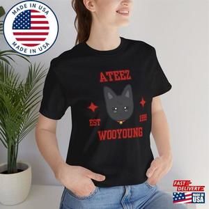 Aniteez Shirt Wooyoung Cute Ateez  The World Ep Fin Will Album Classic